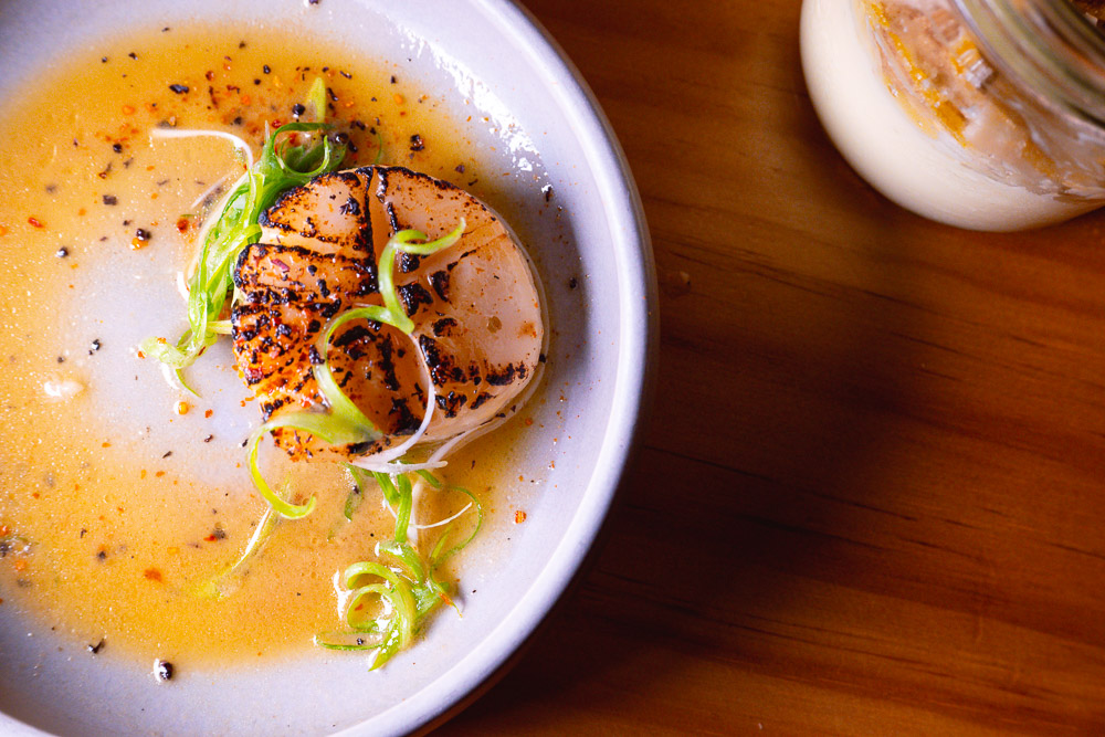 Scallops. MSG, an NYC and izakaya culture-inspired pop-up by Austin Hu. Photo by Rachel Gouk @ Nomfluence.