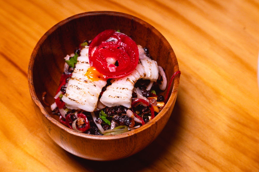Charred Engawa. MSG, an NYC and izakaya culture-inspired pop-up by Austin Hu. Photo by Rachel Gouk @ Nomfluence.