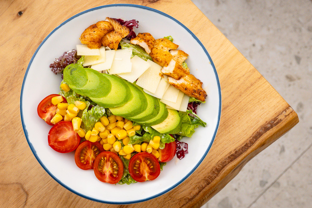 Cobb Salad, Sunday BBQ brunch at Chameleon, a restaurant/bar in Shanghai. Photo by Rachel Gouk @ Nomfluence. 