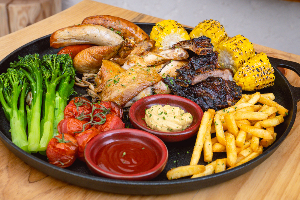 The BBQ Platter. Sunday BBQ brunch at Chameleon, a restaurant/bar in Shanghai. Photo by Rachel Gouk @ Nomfluence. 