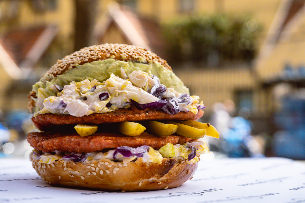 Food delivery options in Shanghai. Restaurants delivering comfort foods: Bagel sandwiches from Spread The Bagel. Photo by Rachel Gouk @ Nomfluence.