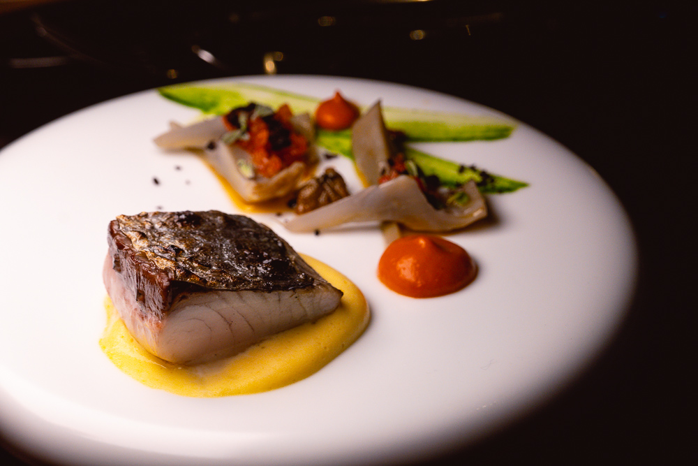 Char-grilled mackerel at Taian Table, Michelin two-star restaurant in Shanghai. Photo by Rachel Gouk @ Nomfluence.