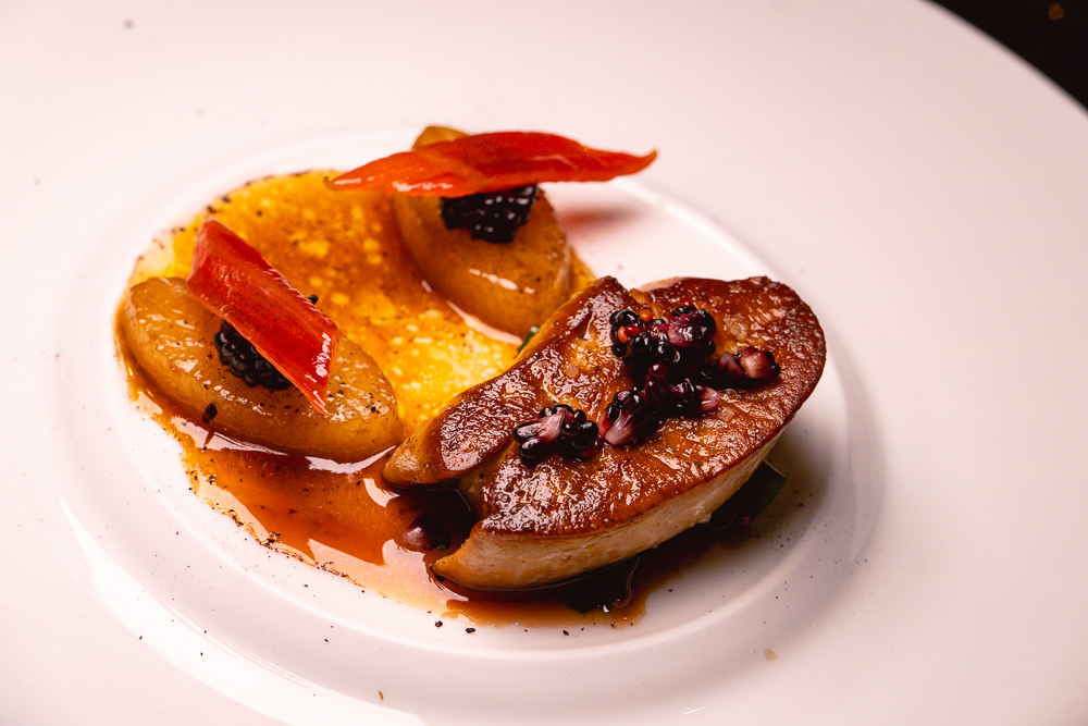 Seared foie gras rougie at Taian Table, Michelin two-star restaurant in Shanghai. Photo by Rachel Gouk @ Nomfluence.