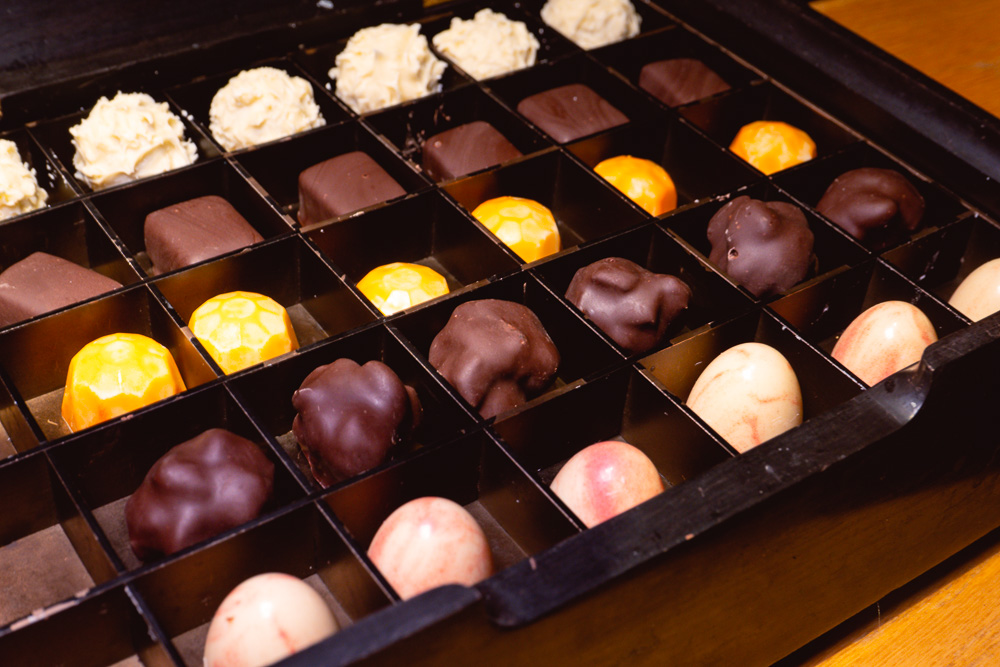 Chocolate box at Taian Table, Michelin two-star restaurant in Shanghai. Photo by Rachel Gouk @ Nomfluence.