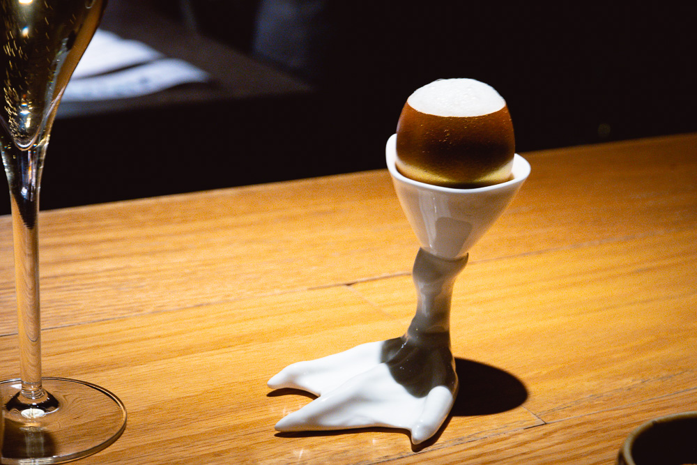 Egg custard with Parmesan at Taian Table, Michelin two-star restaurant in Shanghai. Photo by Rachel Gouk @ Nomfluence.