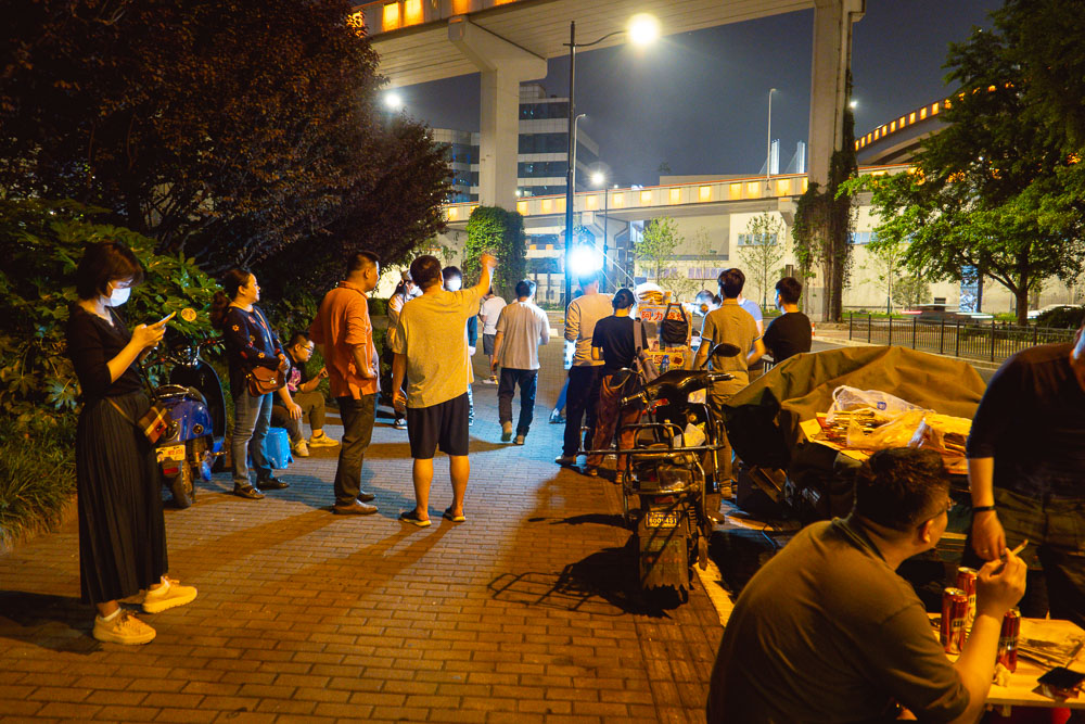 Late night street food in Shanghai: Xinjiang Ali Barbecue. Photo by Rachel Gouk. 