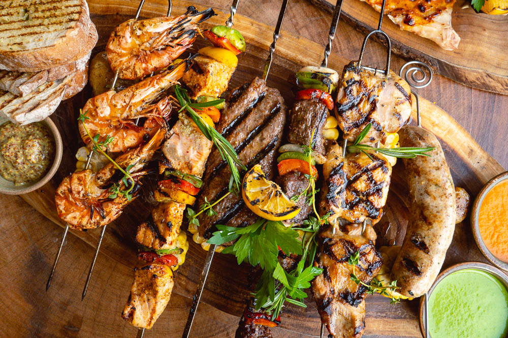 Skewers at Barbarian North Bund, a restaurant and bar in Shanghai. Photo by Rachel Gouk @ Nomfluence.
