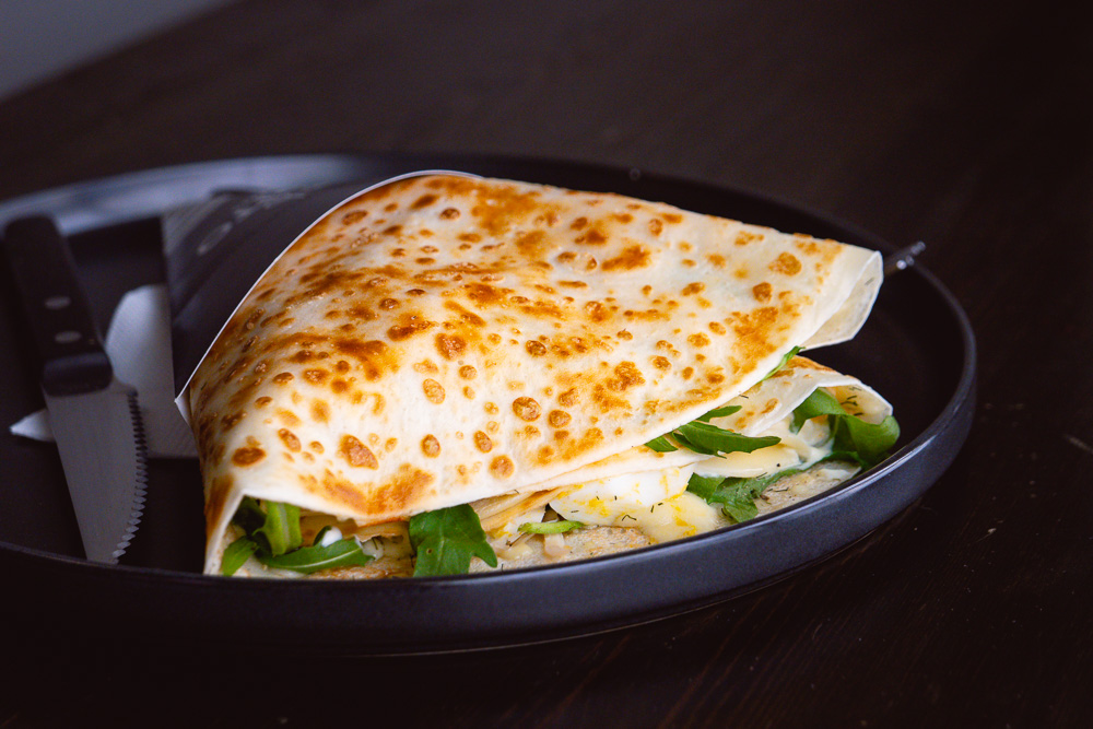 Nomfluence x Papito Pancakes collaboration pancake. Papito Pancakes does Serbian style pancakes in Shanghai. Photo by Rachel Gouk @ Nomfluence. 