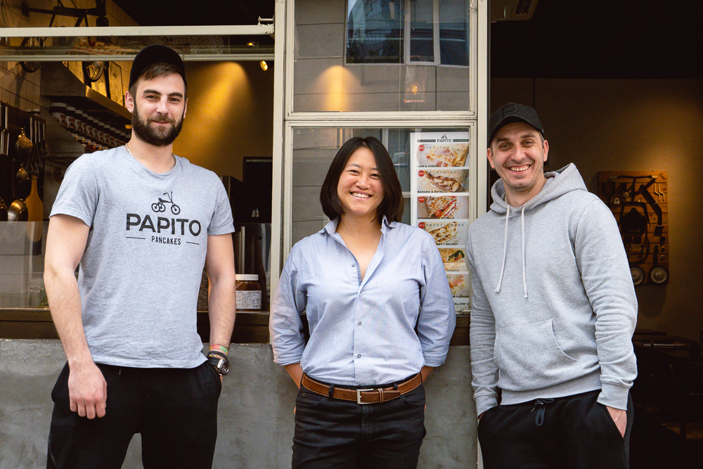 Nomfluence x Papito Pancakes collaboration pancake. Papito Pancakes does Serbian style pancakes in Shanghai. Photo by Rachel Gouk @ Nomfluence. 