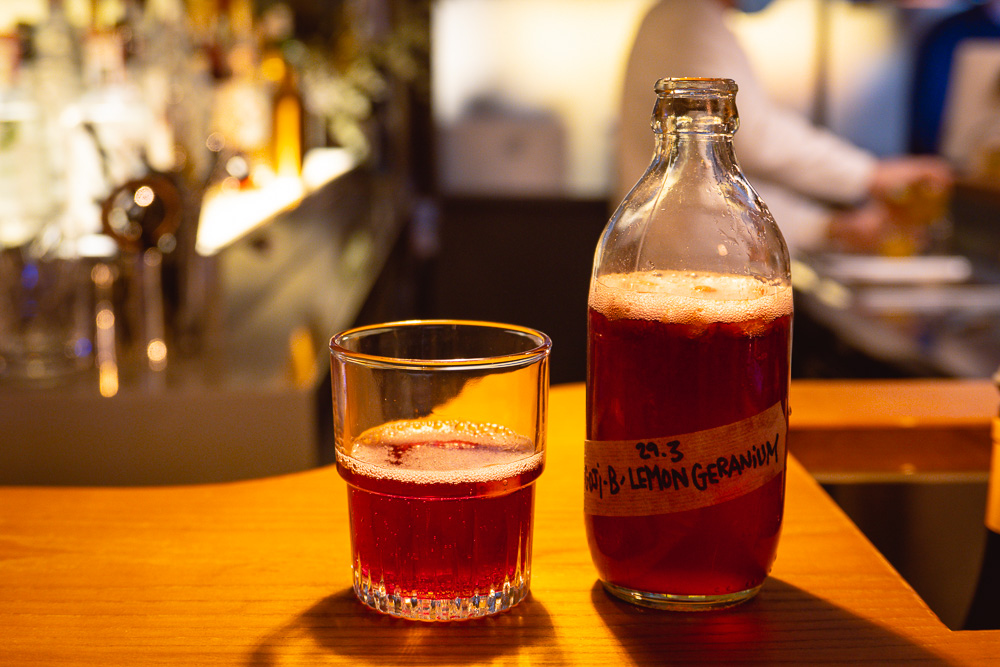 Kombucha at SOiF, a natural wine bar in Shanghai that serves French and European-influenced bites. Photo by Rachel Gouk @ Nomfluence.