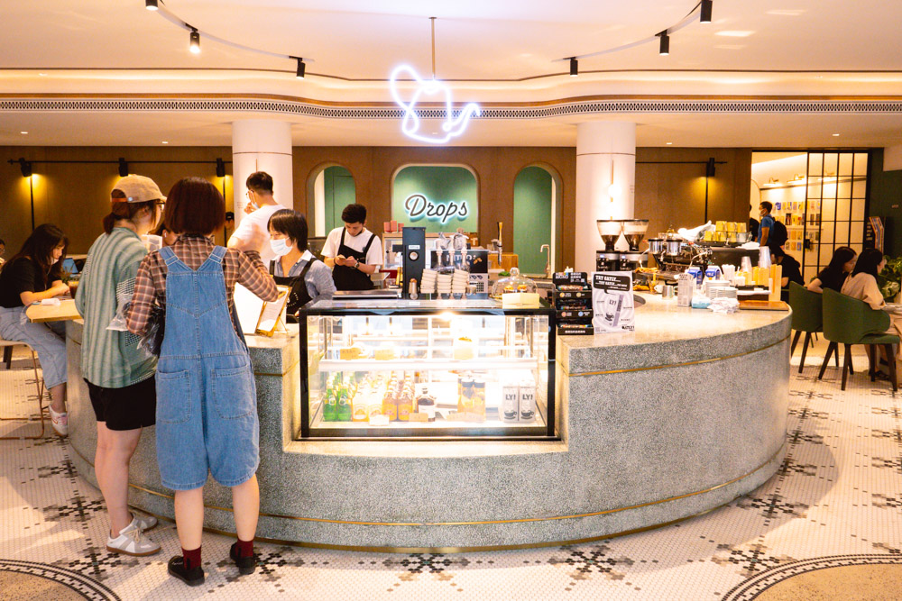 Drops cafe at Blackstone Apartments, a newly refurbished lifestyle and F&B destination in Shanghai. Photo by Rachel Gouk @ Nomfluence.