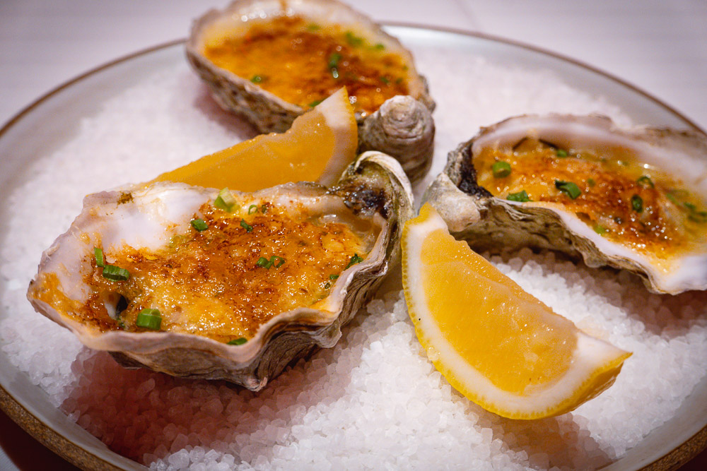 Oysters rockefeller at Rye & Co, a classic American steakhouse in Shanghai. Photo by Rachel Gouk @ Nomfluence.