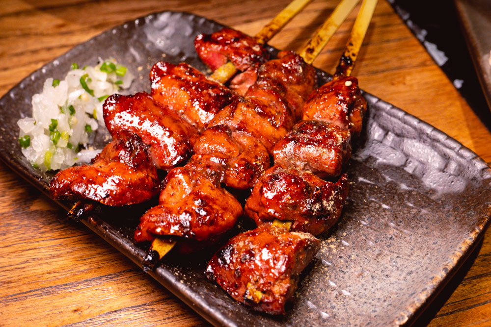 Chicken liver at Yakingtori, a Japanese restaurant in Shanghai that does yakitori. Photo by Rachel Gouk @ Nomfluence.