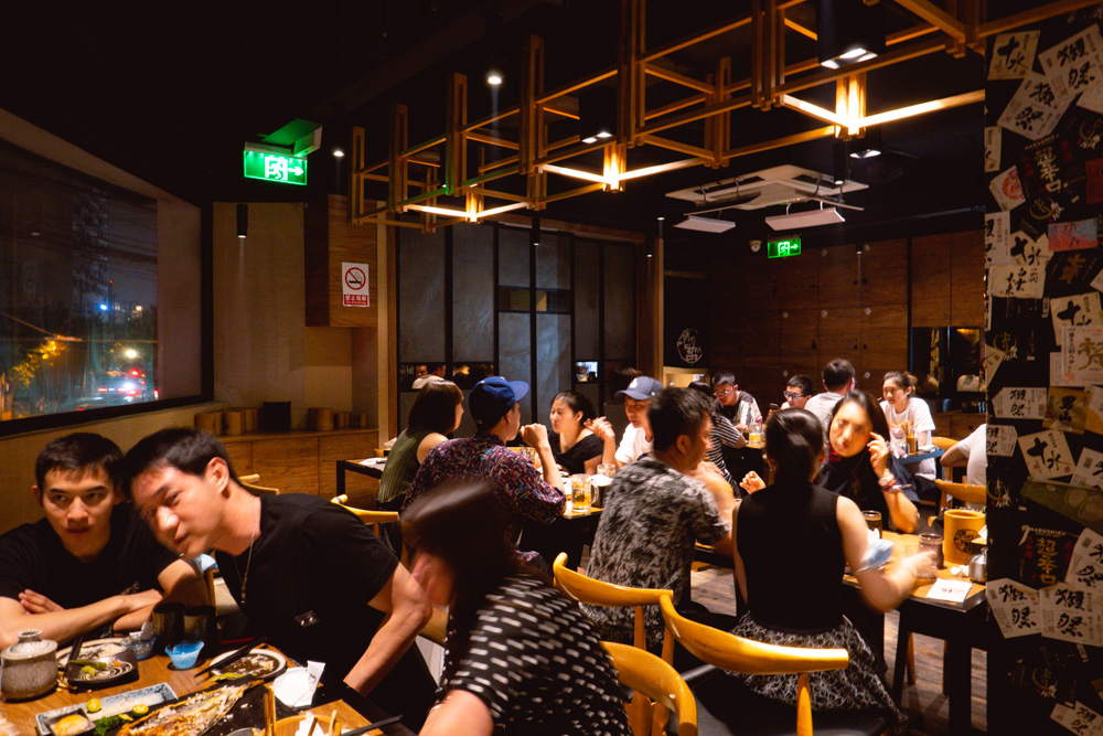 Yakingtori a Japanese restaurant in Shanghai that does yakitori. Photo by Rachel Gouk @ Nomfluence.