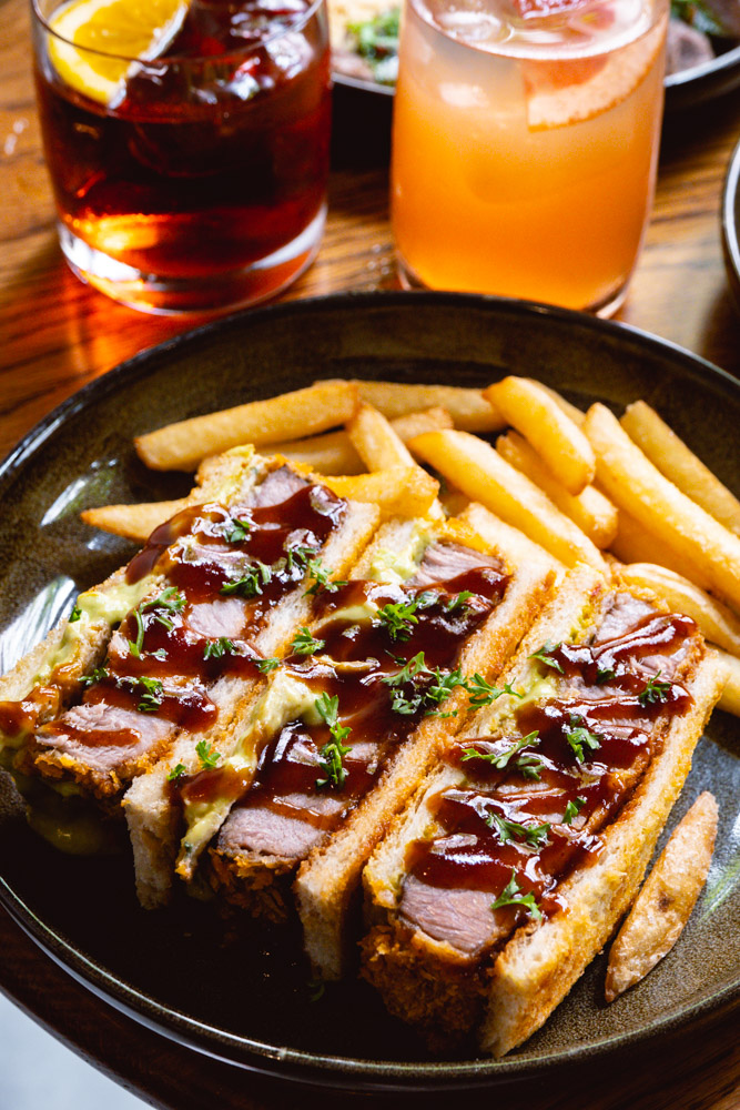 Katsu sandwich for brunch at Ars & Delecto, a craft cocktail bar and bistro in Shanghai. Photo by Rachel Gouk @ Nomfluence.