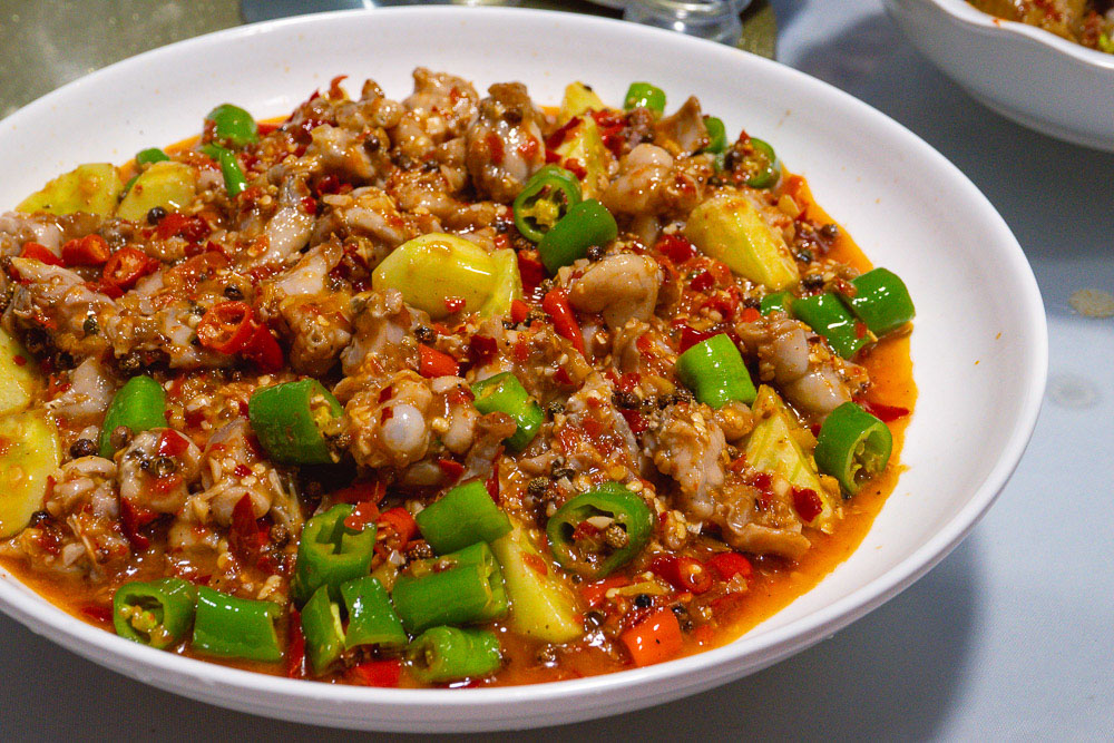 Mala Niuwa, numb and spicy bullfrog. La Wei Xian 辣味鲜, a private kitchen serving authentic Sichuan food in Shanghai. Photo by Rachel Gouk @ Nomfluence.