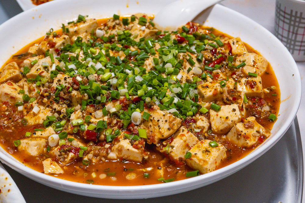 Mapo tofu, an iconic Sichuan dish. La Wei Xian 辣味鲜, a private kitchen serving authentic Sichuan food in Shanghai. Photo by Rachel Gouk @ Nomfluence.