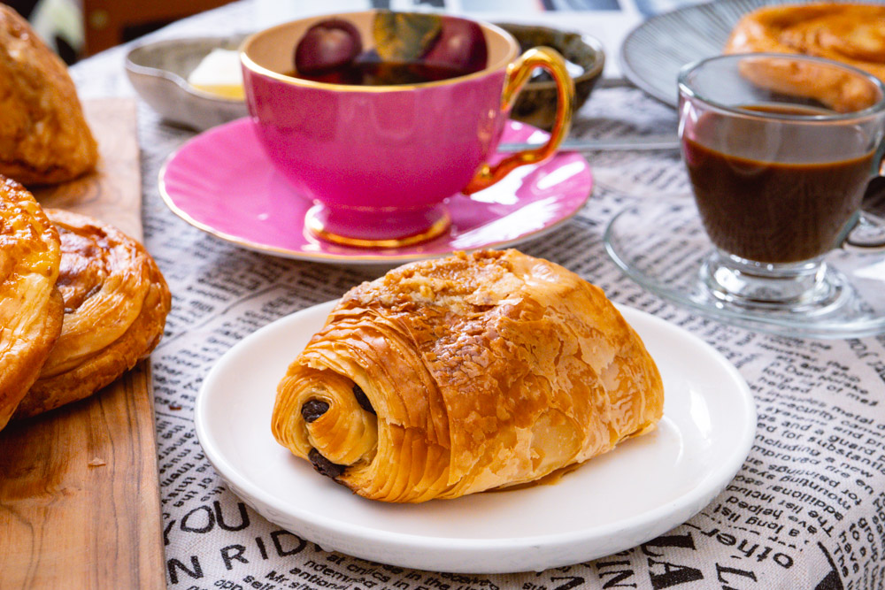 Breakfast breads: Pain au Chocolat. Bread delivery in Shanghai: Mediterranean Bakery. Photo by Rachel Gouk @ Nomfluence. 