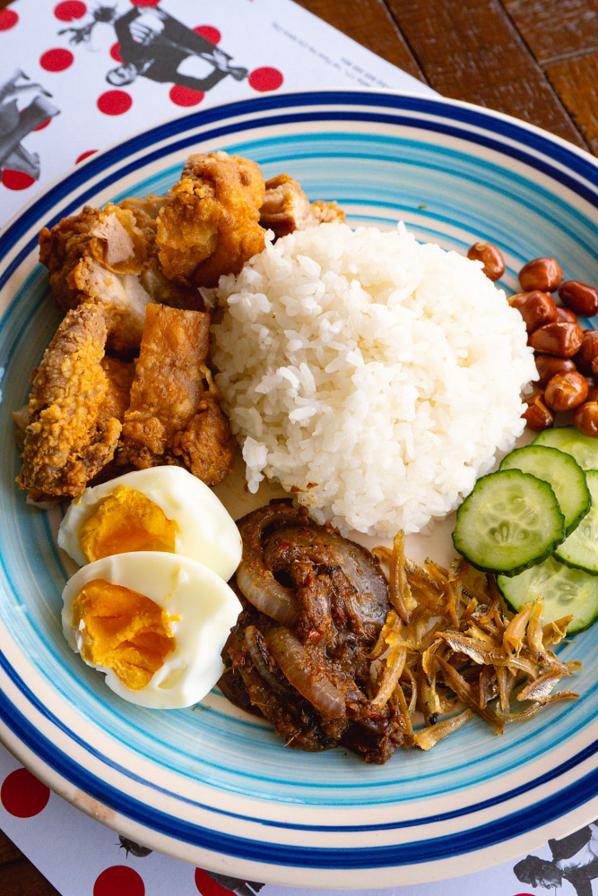 Nasi Lemak, Malaysia's National Dish. Food blogger Rachel Gouk @ Nomfluence does a Malaysian pop-up dinner at Tomatito, Shanghai.