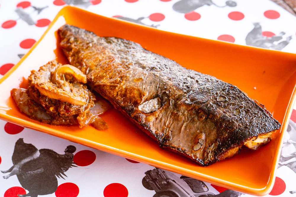 Mackerel with sambal belacan. Food blogger Rachel Gouk @ Nomfluence does a Malaysian pop-up dinner at Tomatito, Shanghai.
