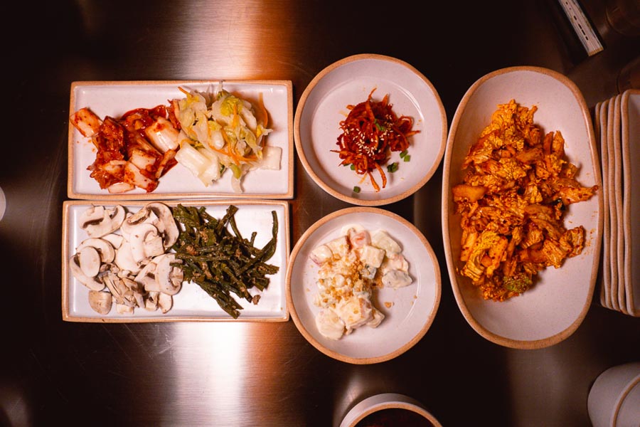 Banchan — house made kimchi. Botong Sikdang (JIng'an) is a Korean restaurant in Shanghai that specializes in grilled pork and banchan. Photo by Rachel Gouk @ Nomfluence.