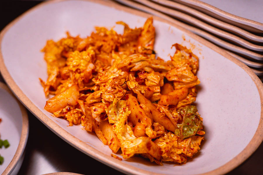 Kimchi at Botong Sikdang (JIng'an), a Korean restaurant in Shanghai that specializes in grilled pork and banchan. Photo by Rachel Gouk @ Nomfluence.