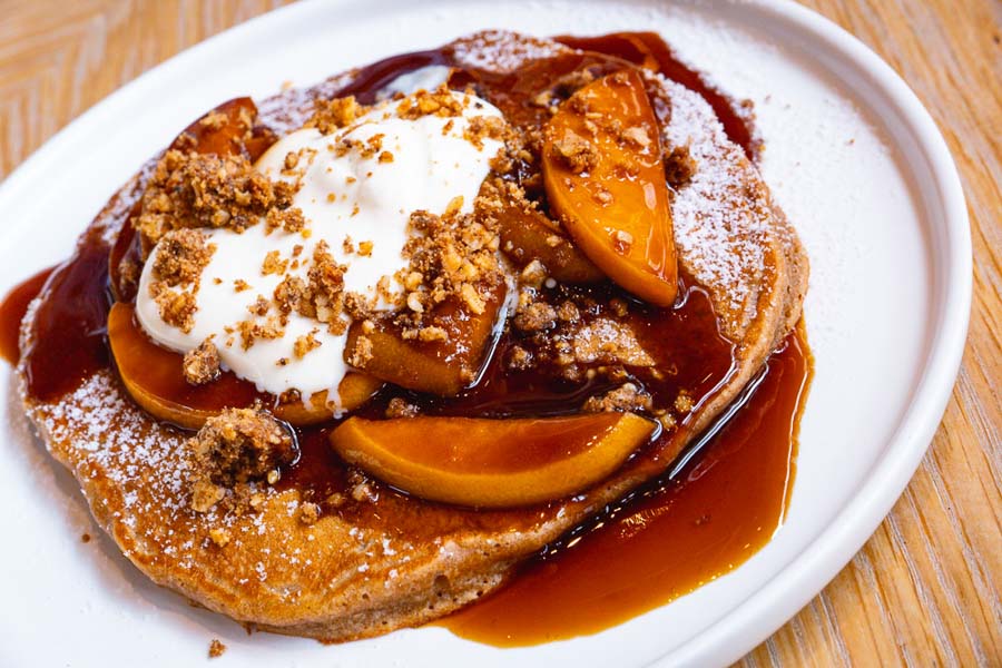 Pancakes for brunch at Heritage by Madison, a modern American restaurant in Shanghai. Photo by Rachel Gouk @ Nomfluence.
