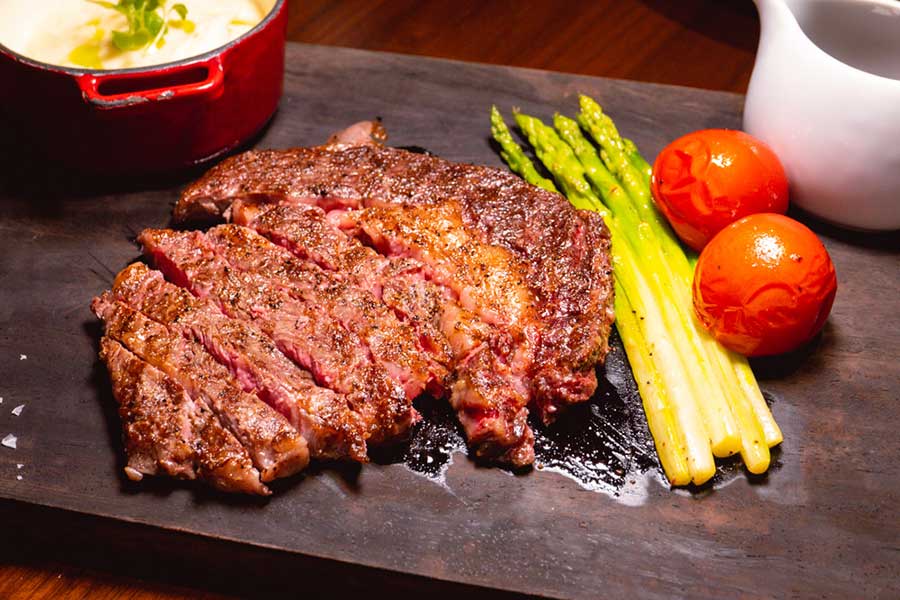 Steak at La Scala, an Italian restaurant at the Sukhothai Shanghai. Photo by Rachel Gouk @ Nomfluence. 