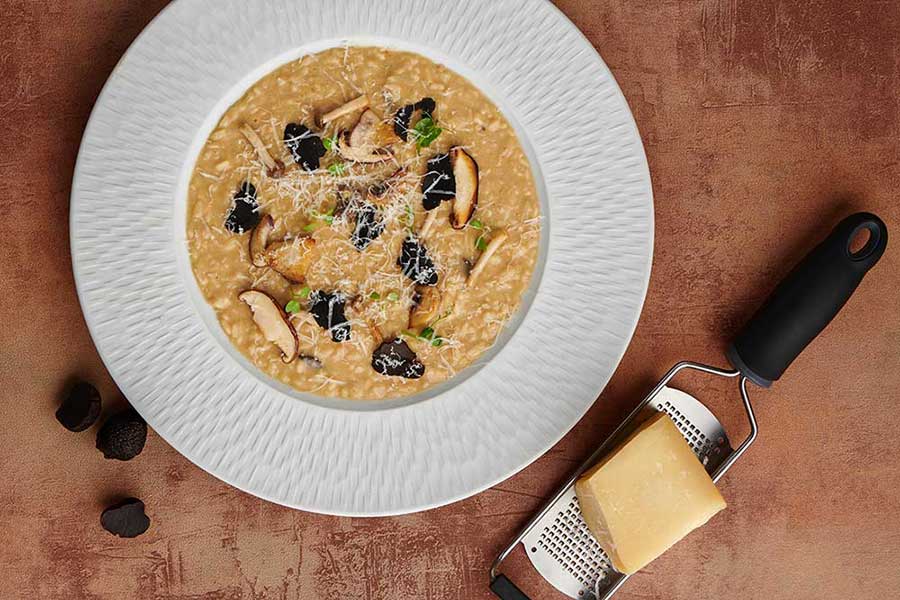 Pasta at La Scala, an Italian restaurant at the Sukhothai Shanghai. 