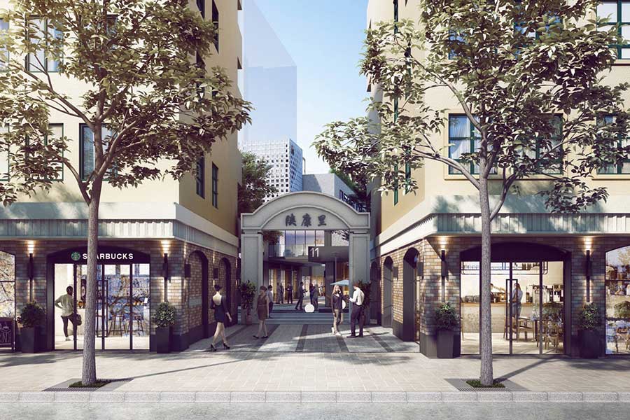 Shankang Li is a new lifestyle development for restaurants and bars in Jing'an.