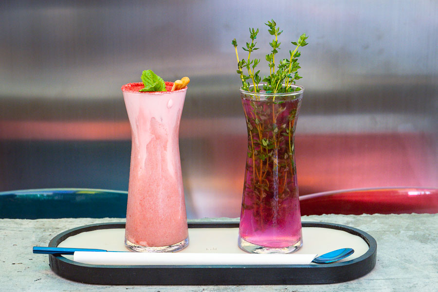 Drinks at BANDIT, a restaurant and cocktail lounge bar in Jing'an, Shanghai. Photo by Rachel Gouk @ Nomfluence.