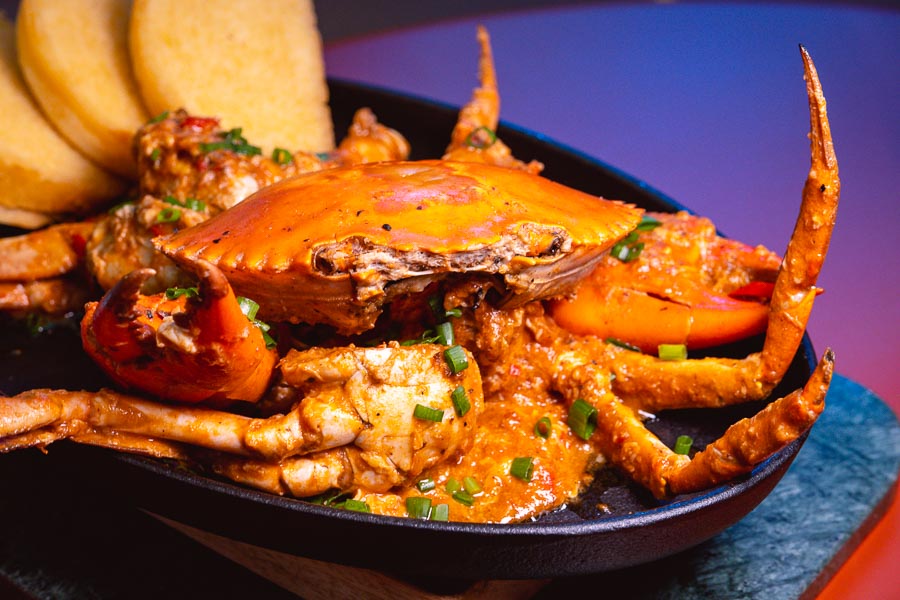 Chili Crab at BANDIT, a restaurant and cocktail lounge bar in Jing'an, Shanghai. Photo by Rachel Gouk @ Nomfluence.