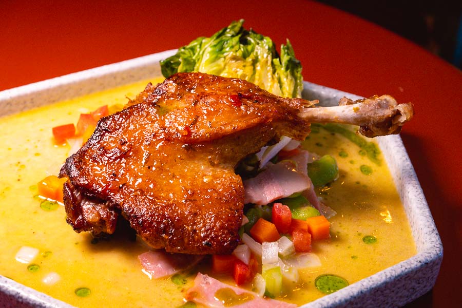 Duck confit at BANDIT, a restaurant and cocktail lounge bar in Jing'an, Shanghai. Photo by Rachel Gouk @ Nomfluence.