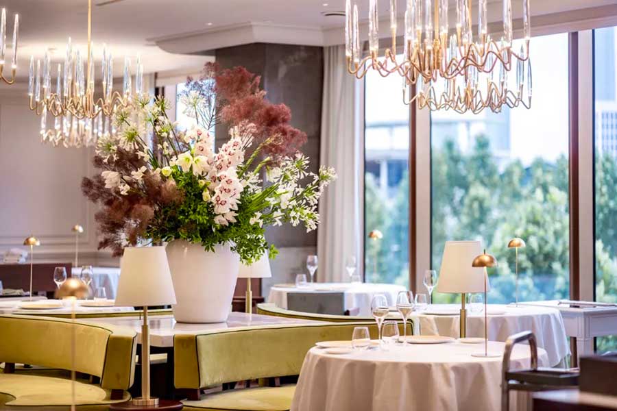 Michelin two-star luxe Italian restaurant Da Vittorio Shanghai.