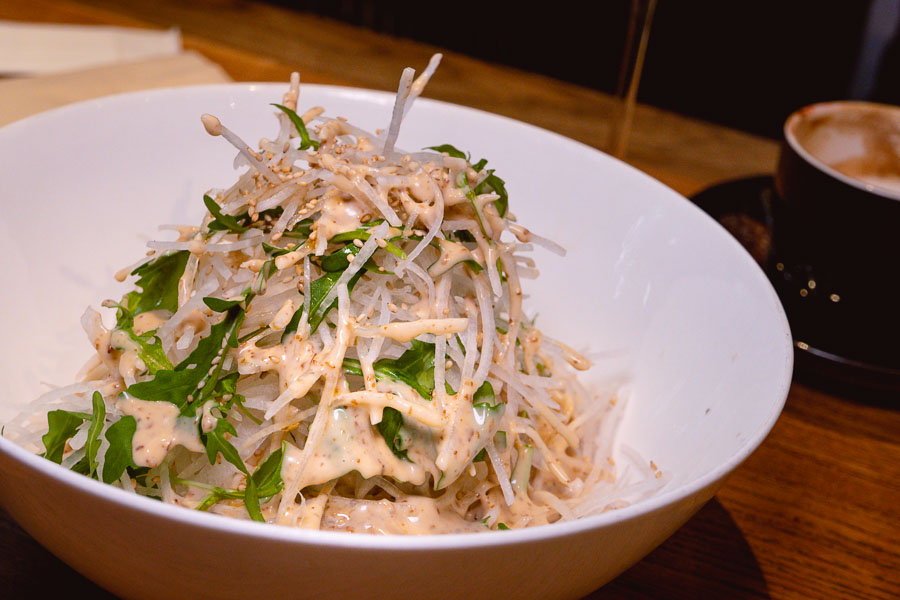 Tofu salad at Ginger, a modern Asian restaurant in Shanghai. Photo by Rachel Gouk @ Nomfluence.