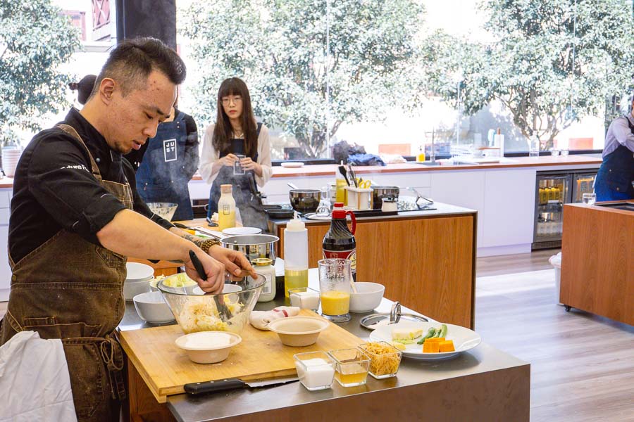 The Future Food Studio, Eat JUST, JUST Egg, plant-based cooking in Shanghai. Photo by Rachel Gouk @ Nomfluence.