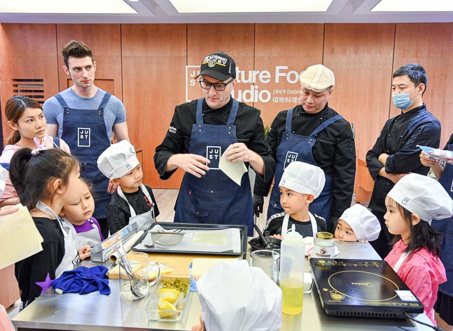 The Future Food Studio, Eat JUST, JUST Egg, plant-based cooking in Shanghai.