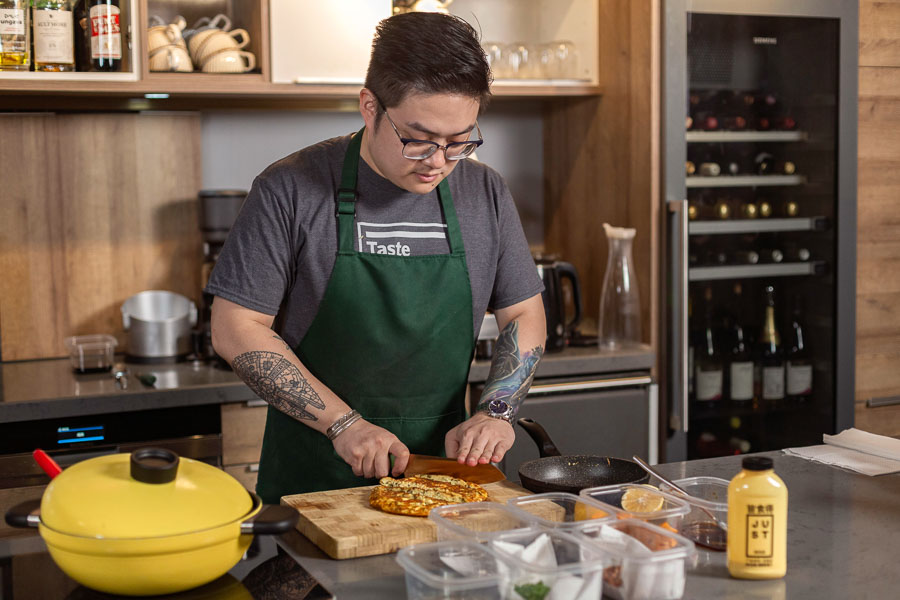 Creative recipes with JUST Egg at Future Food Studio, Shanghai.