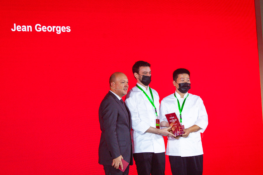 Jean Georges, Michelin one-star restaurant in Shanghai. Michelin Guide Shanghai 2021 — 43 restaurants in Shanghai awarded Michelin stars at the fifth edition of the guide. Photo by Rachel Gouk @ Nomfluence.