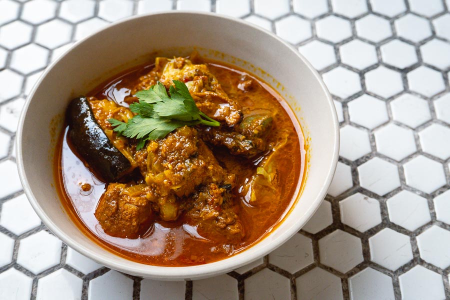 Asam Pedas Stew. Rachel Gouk, who runs the Nomfluence food blog, is doing a Malaysian barbecue pop-up tat Mikkeller Shanghai. Photo by Rachel Gouk @ Nomfluence.