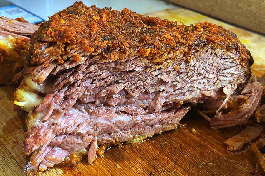 Smoked rendang brisket. Rachel Gouk, who runs the Nomfluence food blog, is doing a Malaysian barbecue pop-up tat Mikkeller Shanghai. Photo by Rachel Gouk @ Nomfluence.