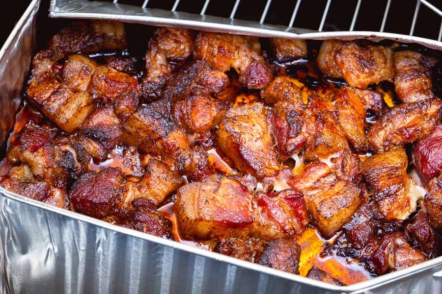 Pork belly burnt ends. Rachel Gouk, who runs the Nomfluence food blog, is doing a Malaysian barbecue pop-up tat Mikkeller Shanghai. Photo by Rachel Gouk @ Nomfluence.