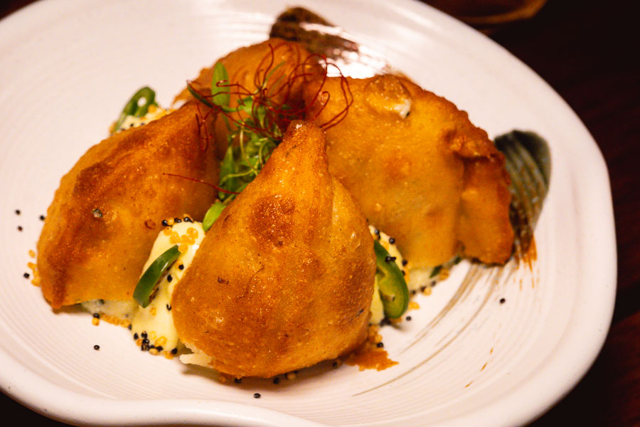 Empanadas at Azul, a Latin American restaurant in Shanghai by chef Eduardo Vargas. Photo by Rachel Gouk @ Nomfluence.
