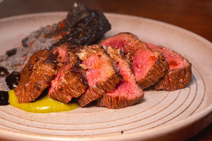 Steak at Azul, a Latin American restaurant in Shanghai by chef Eduardo Vargas. Photo by Rachel Gouk @ Nomfluence.
