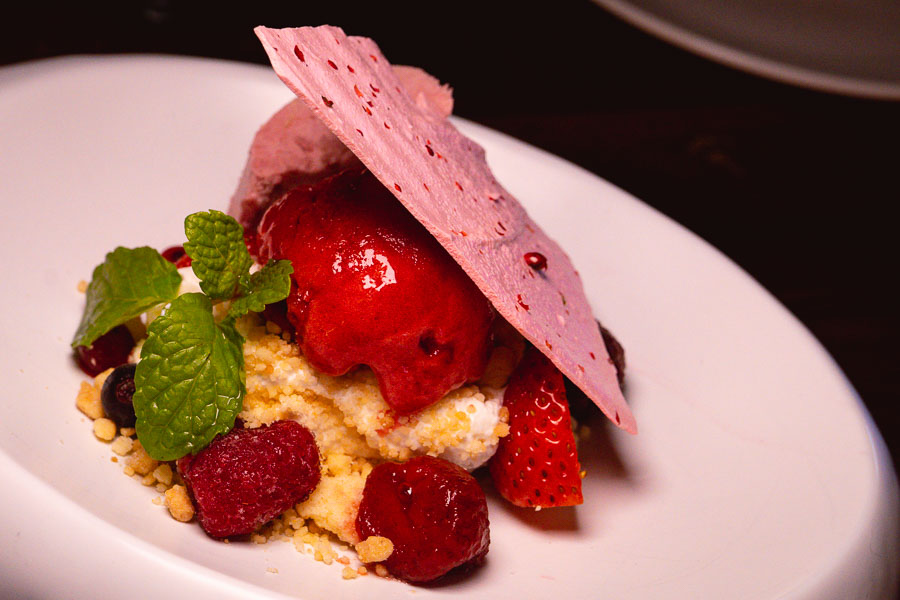 Dessert at Azul, a Latin American restaurant in Shanghai by chef Eduardo Vargas. Photo by Rachel Gouk @ Nomfluence.