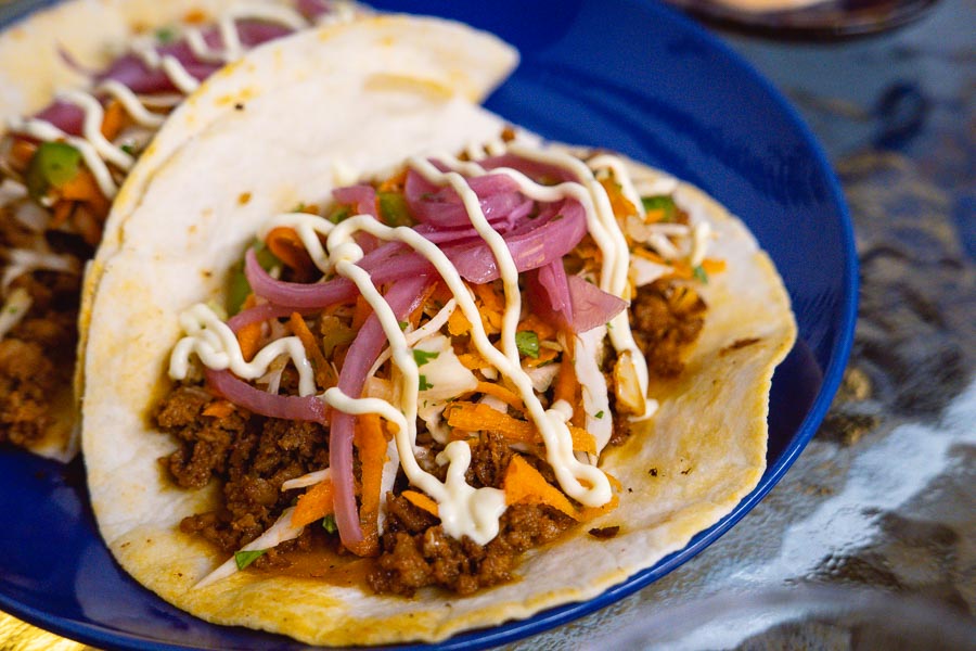 Tacos at Bubba's Food Co.,an American barbecue and Text-Mex restaurant in Shanghai. Photo by Rachel Gouk @ Nomfluence.