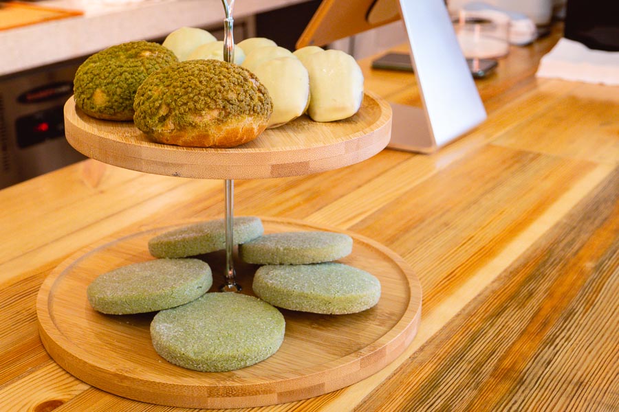 LA MATCHA is a matcha bar outside La Maison serving matcha drinks and desserts in Shanghai. Photo by Rachel Gouk @ Nomfluence