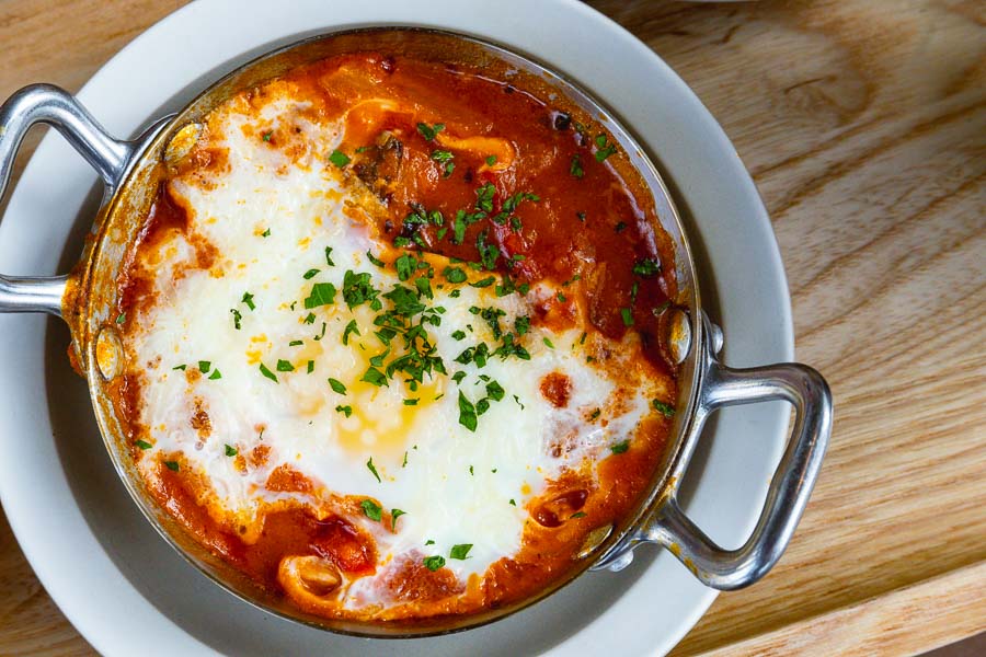 Shakshuka. Brunch at Luneurs One ITC. Luneurs is a popular bakery and ice cream shop in Shanghai. Photo by Rachel Gouk @ Nomfluence.