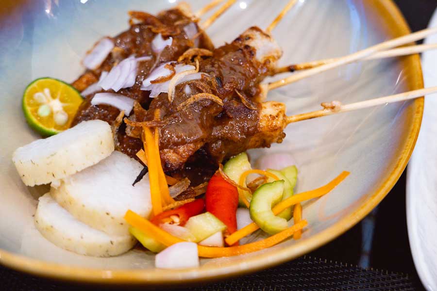 Chicken satay at The Pawon, an Indonesian restaurant in Gubei, Shanghai. Photo by Rachel Gouk Nomfluence.