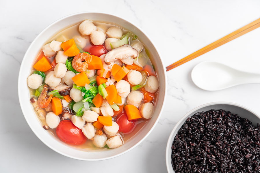 Easy and healthy recipes with Vesteraalens fishballs, now available in China. @ Nomfluence